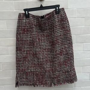 Worthington Tweed Pencil Skirt - Black, White, Red